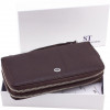 ST Leather Шкіряний жіночий гаманець коричневого кольору на дві блискавки  1767390 - зображення 10