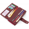ST Leather Жіночий гаманець-клатч з натуральної шкіри бордового кольору з ремінцем кисті  1767380 - зображення 2