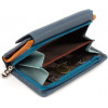 ST Leather Шкіряний жіночий гаманець середнього розміру в синьому кольорі  1767267 - зображення 5
