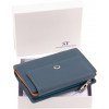 ST Leather Шкіряний жіночий гаманець середнього розміру в синьому кольорі  1767267 - зображення 8