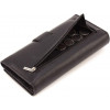ST Leather Чорний жіночий шкіряний гаманець великого розміру з хлястиком на кнопці  1767410 - зображення 4