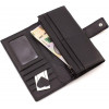 ST Leather Чорний жіночий шкіряний гаманець великого розміру з хлястиком на кнопці  1767410 - зображення 7