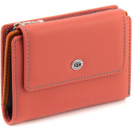 ST Leather Рожевий жіночий гаманець середнього розміру з натуральної шкіри  1767268