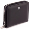 ST Leather Шкіряний жіночий гаманець чорного кольору з місткою монетницею  1767345 - зображення 1