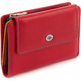 ST Leather Середній жіночий гаманець із натуральної шкіри червоного кольору  1767269