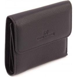 ST Leather Жіночий гаманець із натуральної шкіри чорного кольору з віконцем під документи  1767286