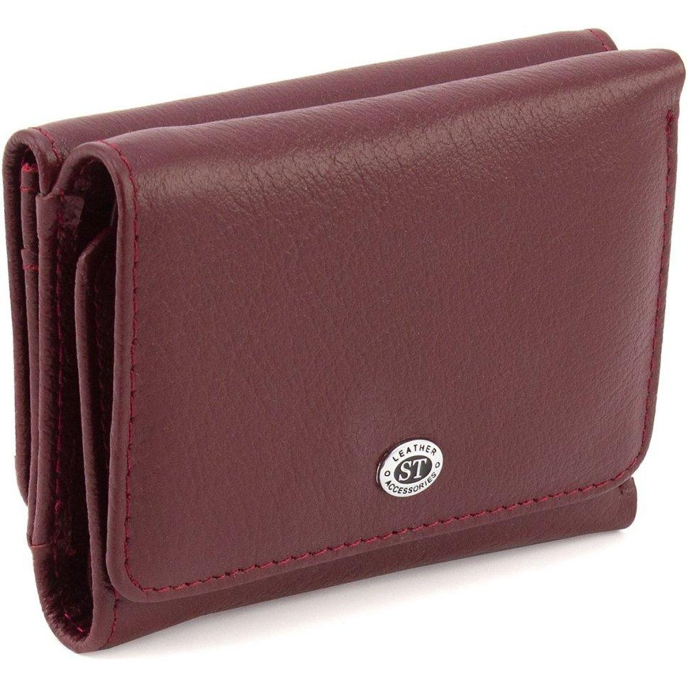 ST Leather Бордовий жіночий гаманець маленького розміру з натуральної шкіри  1767243 - зображення 1
