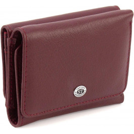 ST Leather Бордовий жіночий гаманець маленького розміру з натуральної шкіри  1767243