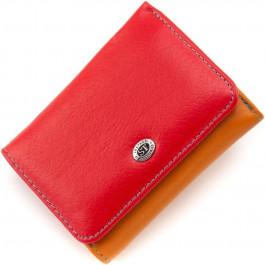 ST Leather Різнобарвний жіночий гаманець із натуральної шкіри на магніті  1767238