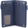 ST Leather Синій жіночий гаманець із фактурної шкіри на кнопках  1767403 - зображення 2