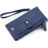 ST Leather Синій жіночий гаманець із фактурної шкіри на кнопках  1767403 - зображення 3