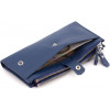 ST Leather Синій жіночий гаманець із фактурної шкіри на кнопках  1767403 - зображення 6