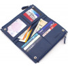 ST Leather Синій жіночий гаманець із фактурної шкіри на кнопках  1767403 - зображення 7