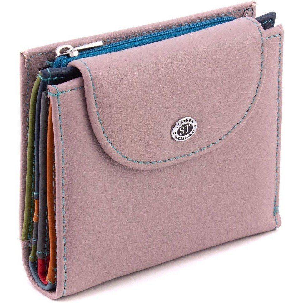 ST Leather Темно-рожевий жіночий гаманець із натуральної шкіри з монетницею  1767294 - зображення 1