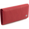 ST Leather Жіночий гаманець із зернистої шкіри червоного кольору з навісним клапаном  1767413 - зображення 1