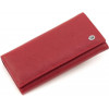 ST Leather Жіночий гаманець із зернистої шкіри червоного кольору з навісним клапаном  1767413 - зображення 3
