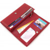 ST Leather Жіночий гаманець із зернистої шкіри червоного кольору з навісним клапаном  1767413 - зображення 6