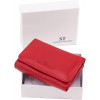ST Leather Червоний жіночий гаманець компактного розміру з натуральної шкіри  1767234 - зображення 9