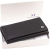 ST Leather Чорний жіночий гаманець із натуральної зернистої шкіри з навісним клапаном  1767414 - зображення 8