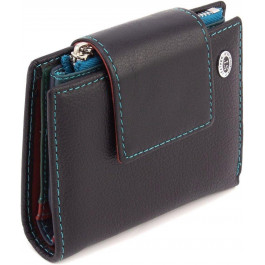 ST Leather Шкіряний жіночий гаманець чорного кольору з хлястиком на магніті  1767247