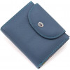 ST Leather Жіночий шкіряний гаманець синього кольору з хлястиком з автономною монетницею  1767293 - зображення 3