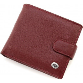 ST Leather Жіночий гаманець із натуральної шкіри бордового кольору з блоком для карток  1767469