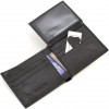 ST Leather Чоловічий портмоне з натуральної шкіри чорного кольору на магніті  1767455 - зображення 8