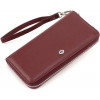 ST Leather Жіночий бордовий гаманець із натуральної шкіри з блискавковою застібкою  1767432 - зображення 3