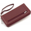 ST Leather Жіночий бордовий гаманець із натуральної шкіри з блискавковою застібкою  1767432 - зображення 4