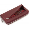 ST Leather Жіночий бордовий гаманець із натуральної шкіри з блискавковою застібкою  1767432 - зображення 7