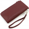 ST Leather Шкіряний жіночий гаманець бордового кольору з кистьовим ремінцем  1767400 - зображення 4