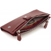ST Leather Шкіряний жіночий гаманець бордового кольору з кистьовим ремінцем  1767400 - зображення 8