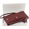ST Leather Шкіряний жіночий гаманець бордового кольору з кистьовим ремінцем  1767400 - зображення 10