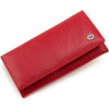 ST Leather Шкіряний жіночий гаманець червоного кольору з клапаном на кнопці  1767391 - зображення 3