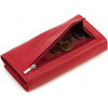 ST Leather Шкіряний жіночий гаманець червоного кольору з клапаном на кнопці  1767391 - зображення 5