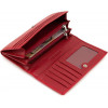 ST Leather Шкіряний жіночий гаманець червоного кольору з клапаном на кнопці  1767391 - зображення 8