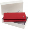 ST Leather Шкіряний жіночий гаманець червоного кольору з клапаном на кнопці  1767391 - зображення 9