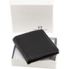 ST Leather Шкіряний гаманець чорного кольору з фіксацією на магніти  1767262 - зображення 7
