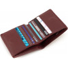 ST Leather Шкіряний жіночий гаманець бордового кольору на магнітах  1767261 - зображення 5