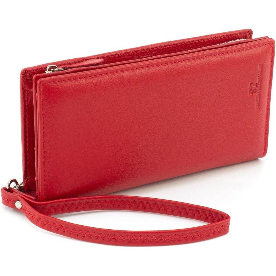 ST Leather Великий червоний жіночий гаманець із натуральної шкіри на зап'ястя  1767479 - зображення 1