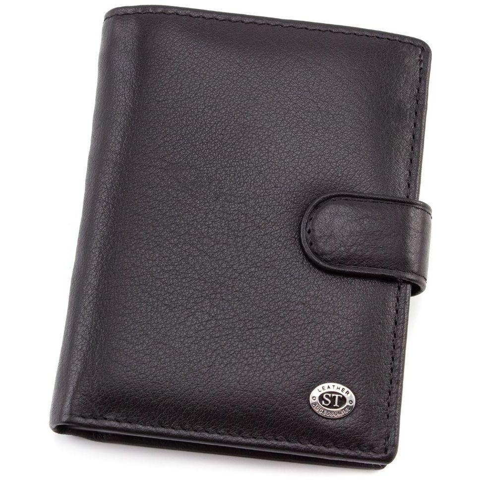 ST Leather Чоловік вертикальний гаманець на кнопці  (16772) - зображення 1
