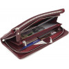 ST Leather Бордовий жіночий гаманець-клатч із натуральної шкіри на два відділення  1767426 - зображення 5