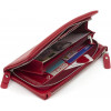 ST Leather Жіночий шкіряний гаманець-клатч у червоному кольорі на два відділення  1767425 - зображення 2