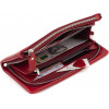 ST Leather Жіночий шкіряний гаманець-клатч у червоному кольорі на два відділення  1767425 - зображення 5