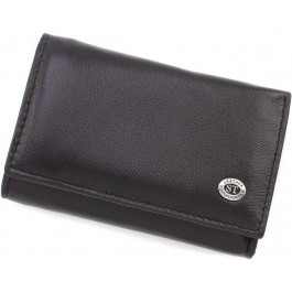 ST Leather Жіночий чорний гаманець маленького розміру з натуральної шкіри  (15352)