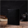 Bond Non Маленьке чоловіче портмоне із фактурної шкіри чорного кольору без застібки BOND (2421992) - зображення 7