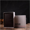 Bond Non Чоловічий портмоне середнього розміру з натуральної коричневої шкіри з хлястиком на кнопці BOND (242 - зображення 10