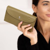 The Wings Шкіряний гаманець жіночий в оливковому кольорі  TW-Smart-olive - зображення 3