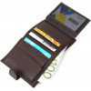 Bond Non Коричневий чоловічий вертикальний гаманець із натуральної шкіри флотар на кнопці BOND (2422002) - зображення 5