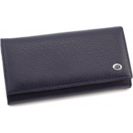 ST Leather Шкіряний жіночий гаманець темно-синього кольору  (16538)